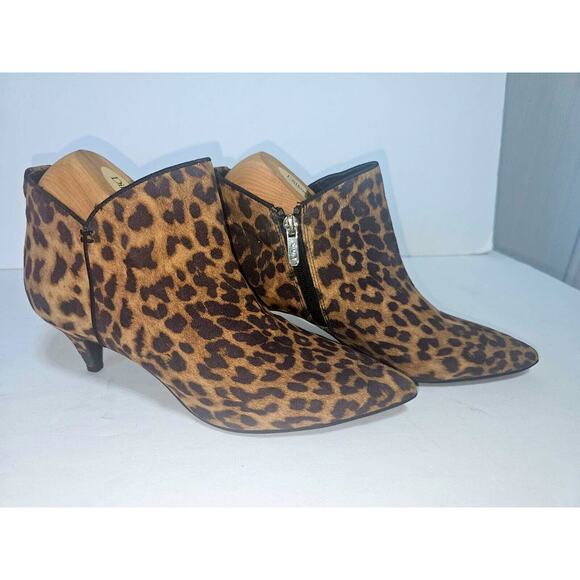 Circus Sam Edelman Sz 8 Leopard Print Womens Bootie Ankle Boots - Picture 2 of 11